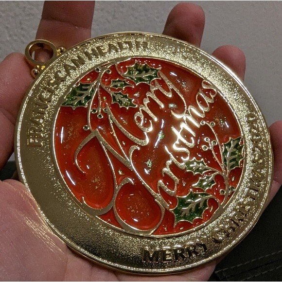 Franciscan Health Metal and Stained Glass Christmas Ornaments 2020 and 2022 - Picture 9 of 10